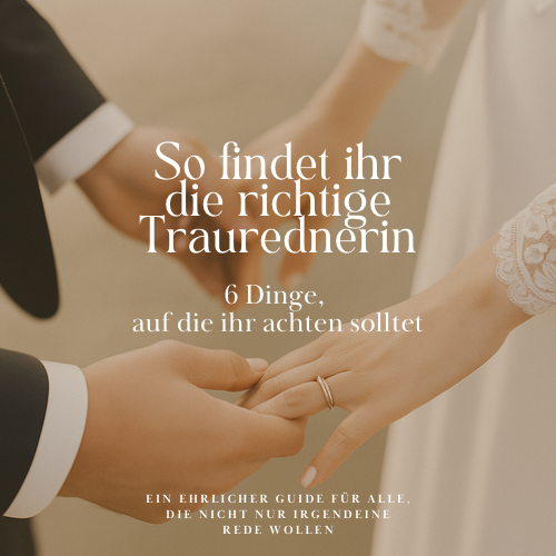 So findet ihr die richtige Traurednerin - 6 Dinge, auf die ihr achten solltet